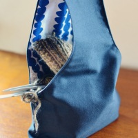 Handy - Reversible knitters project bag